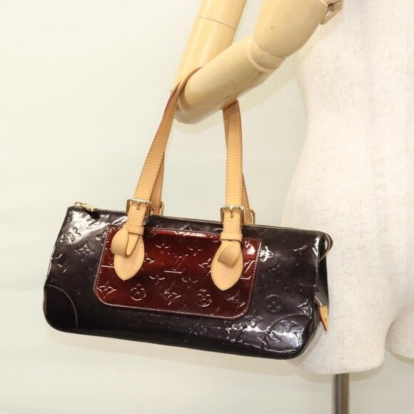 LOUIS VUITTON Monogram Vernis Rosewood Avenue Bag Amarante - Picture 1 of 16
